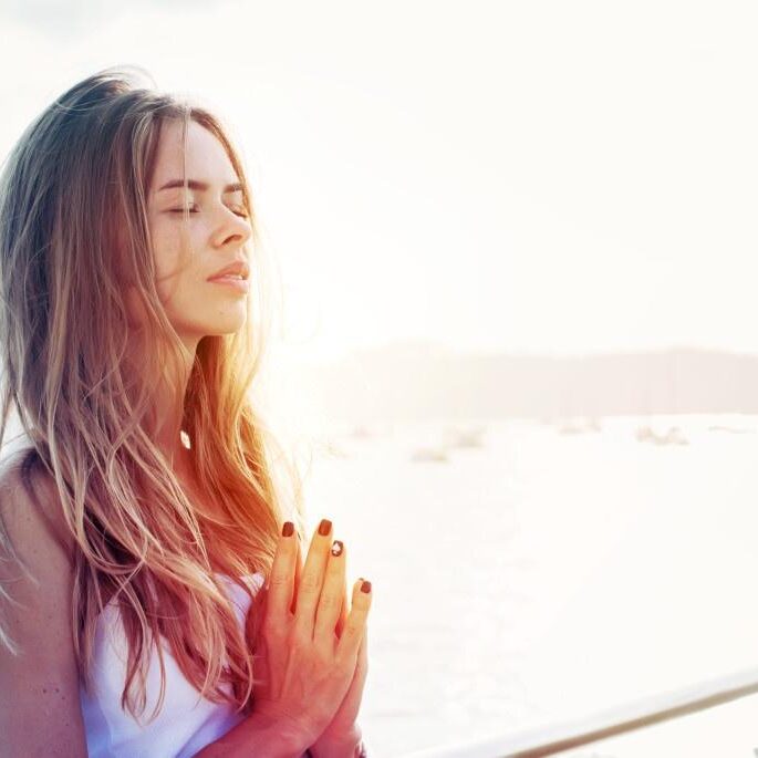 Young Woman Practicing Yoga